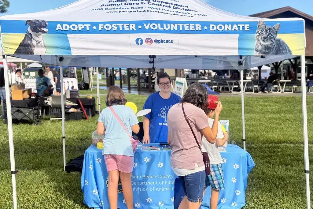 Dog Days rescue booth